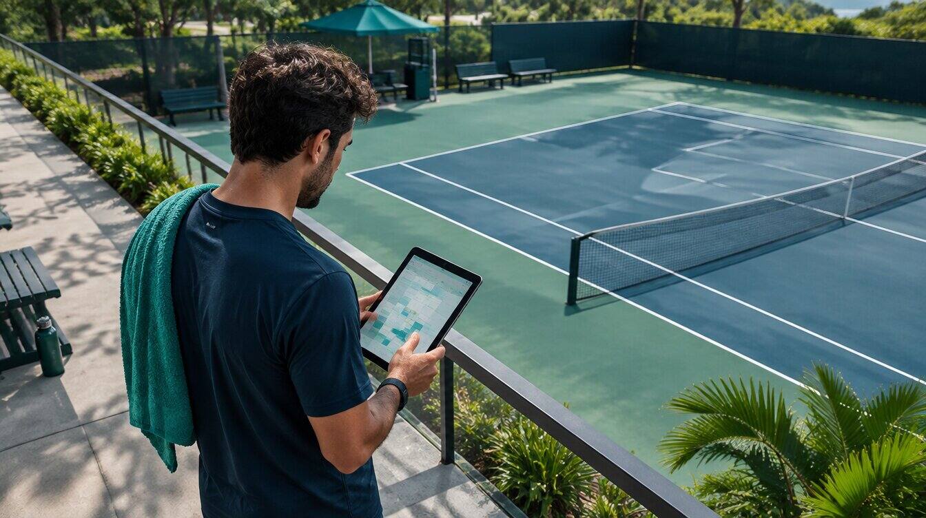 Tennis tournament with professional organization