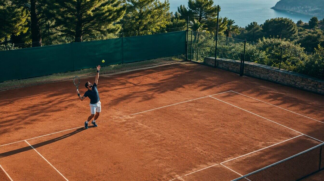 Tennis club with seamless court booking