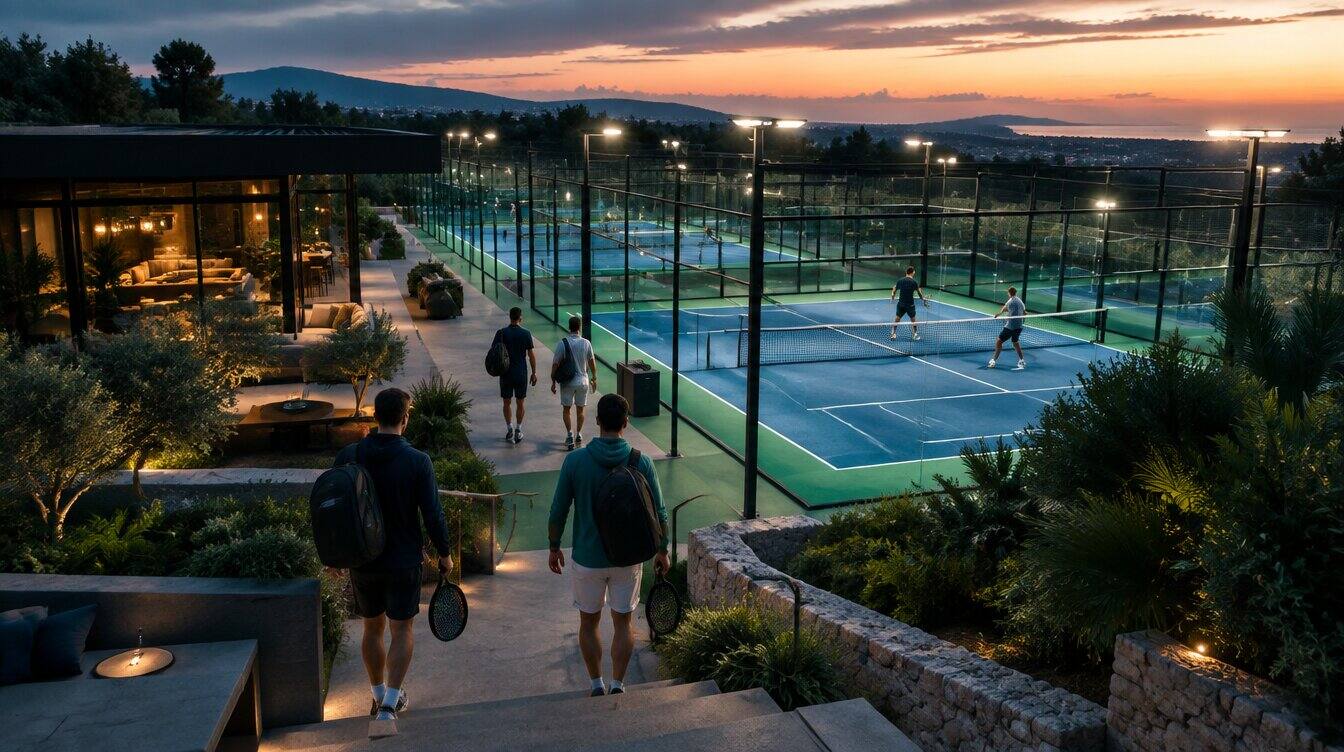 Padel club using modern booking technology