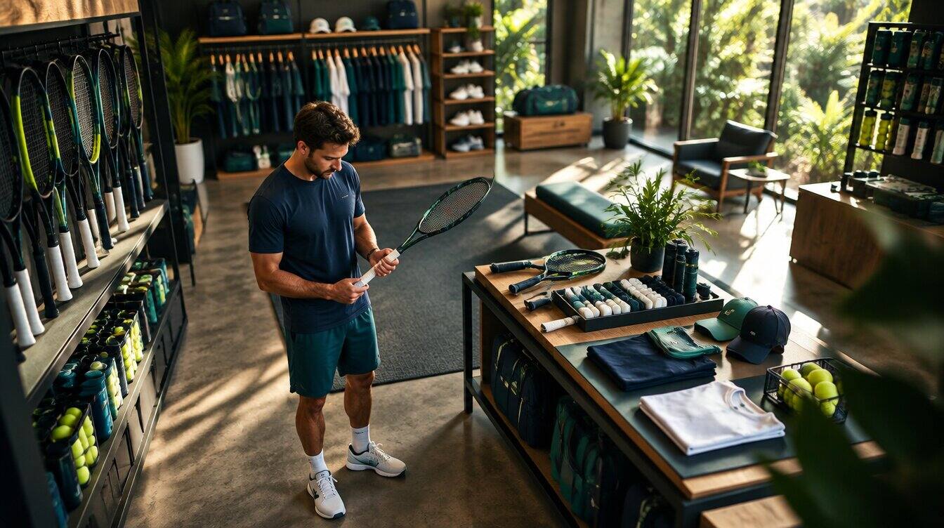 Club pro shop with quality padel gear